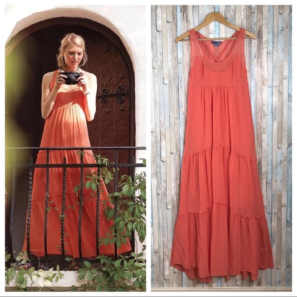 Anthropologie Dresses & Skirts - Anthropologie 2 Chiffon Silk Ballad Maxi Dress